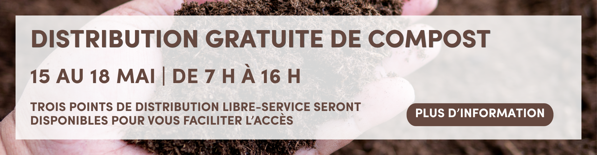 Distribution gratuite de compost