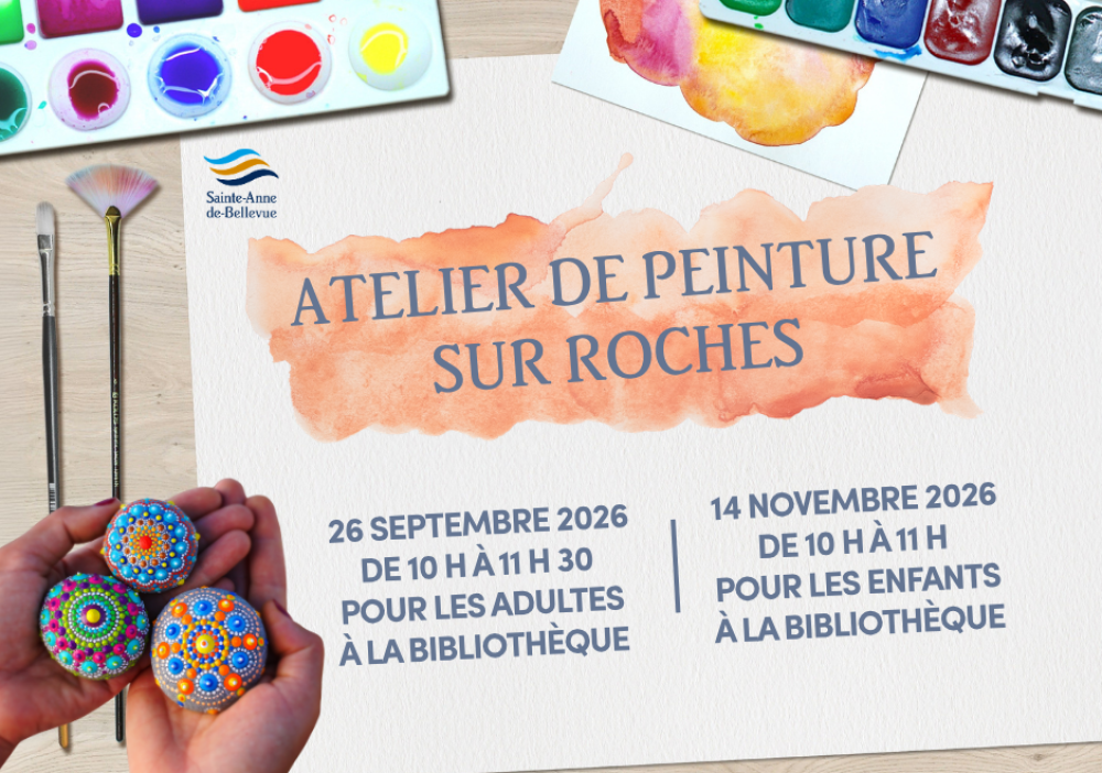 Atelier de peinture sur roches