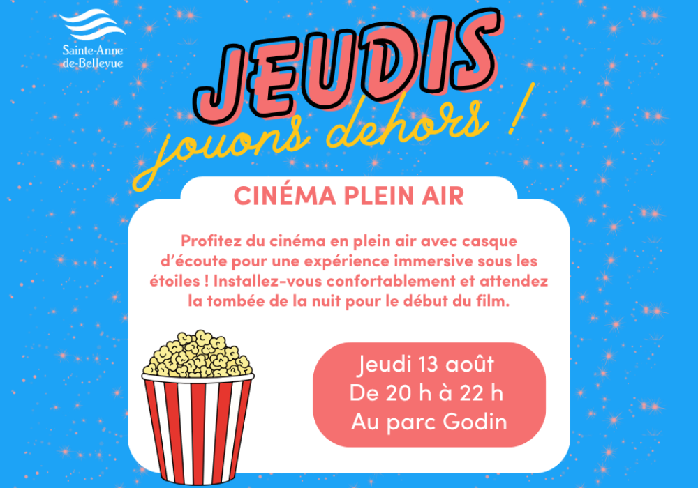 Jeudis Jouons Dehors : Cinéma plein air
