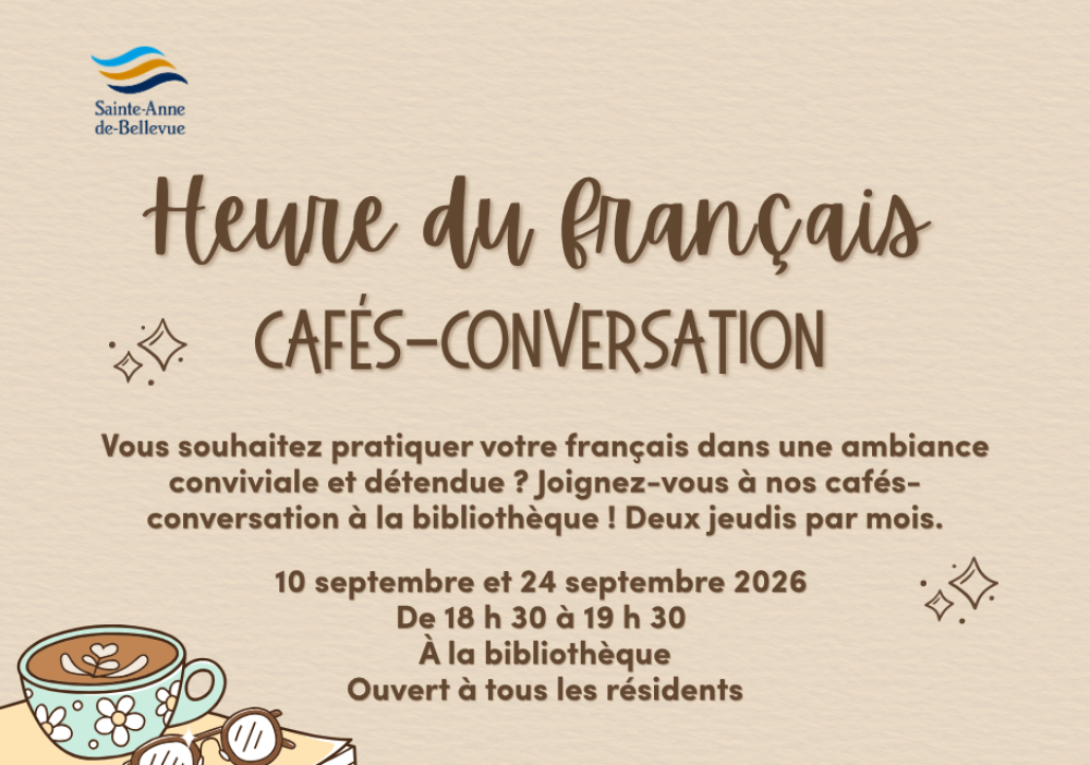 Heure du français | Cafés-conversation Heure du français | Cafés-conversation
