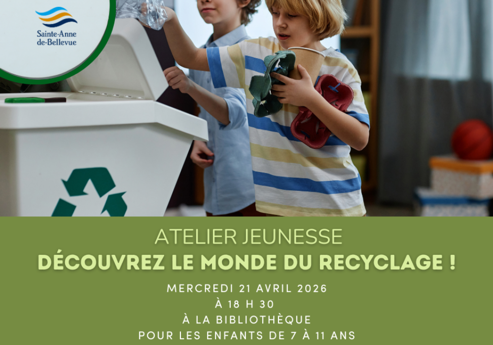 Atelier jeunesse : découvre le monde du recyclage