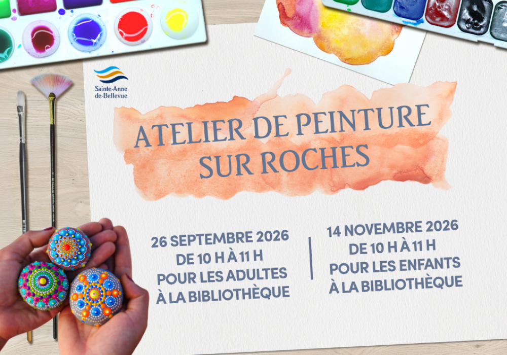 Atelier de peinture sur roches