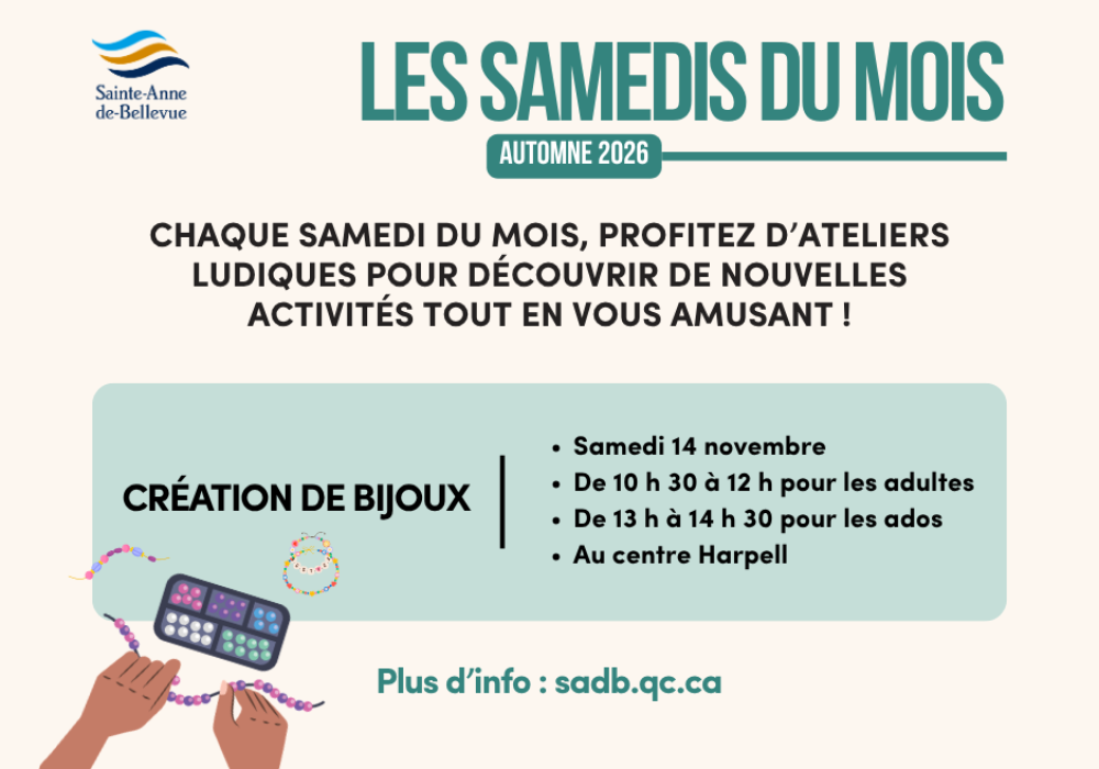 Samedis du mois – Création de bijoux