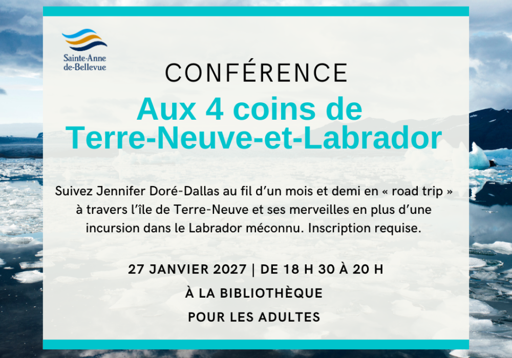 Conférence | Aux 4 coins de Terre-Neuve-et-Labrador
