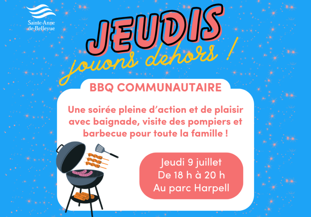 Jeudis Jouons Dehors : BBQ communautaire