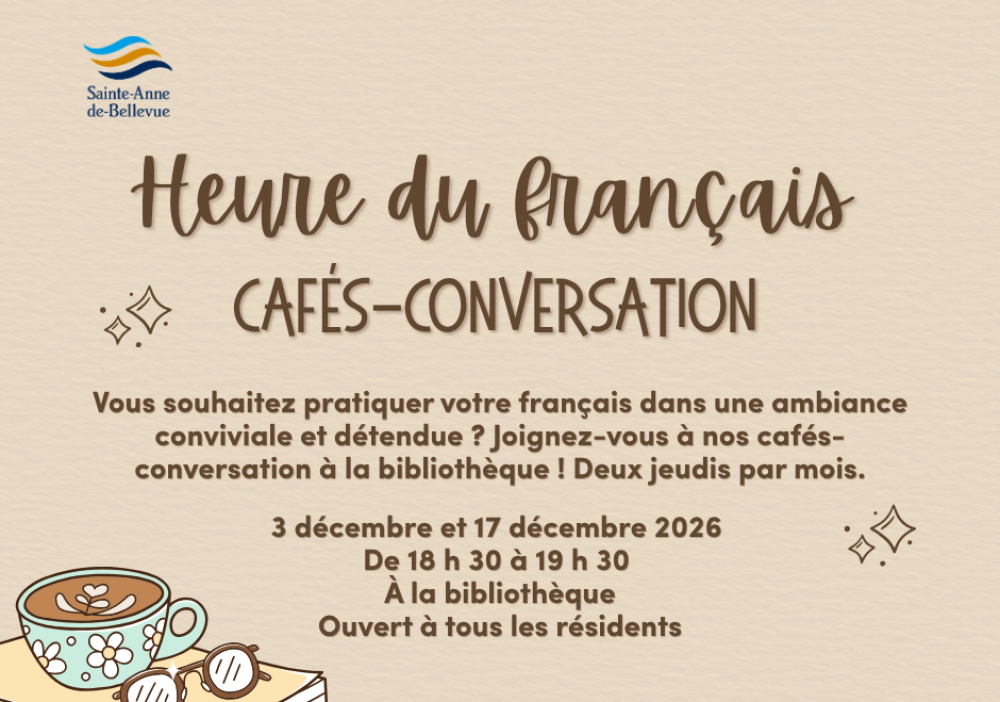 Heure du français | Cafés-conversation