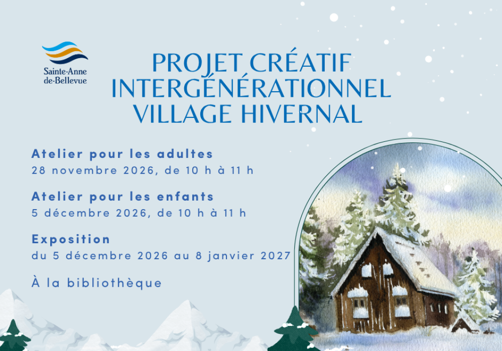 Projet créatif intergénérationnel – Village hivernal : Atelier pour les enfants