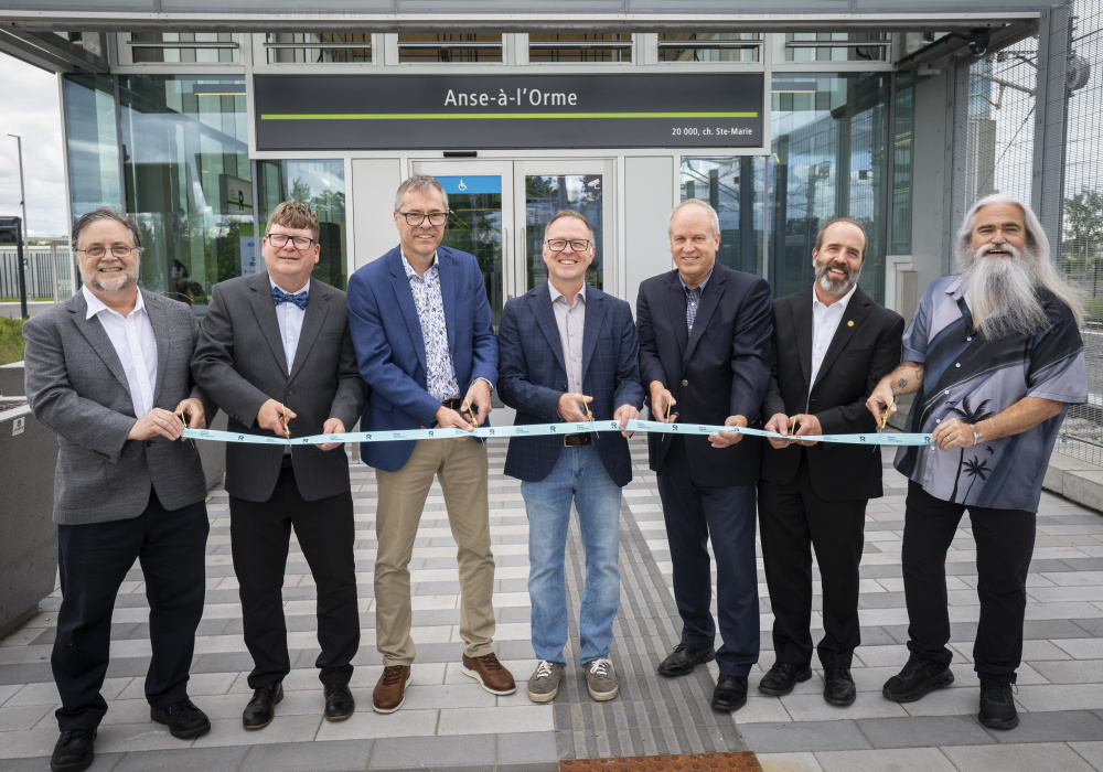 L&rsquo;inauguration officielle de la nouvelle station Anse-&agrave;-l&rsquo;Orme du R&eacute;seau express m&eacute;tropolitain (REM)