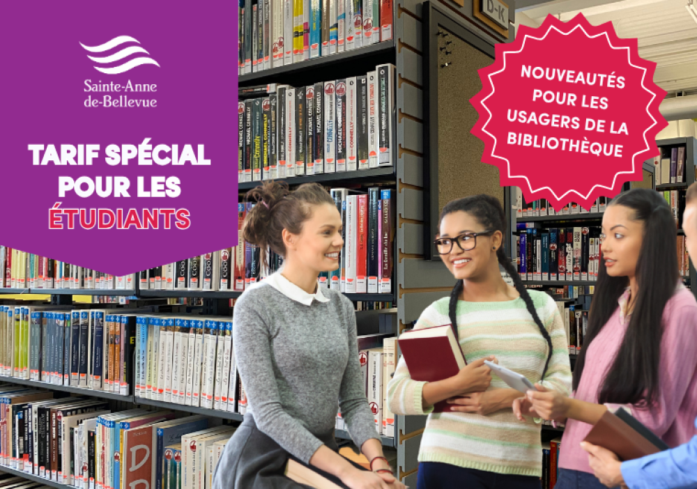 Nouveau tarif sp&eacute;cial pour les &eacute;tudiants &agrave; la biblioth&egrave;que