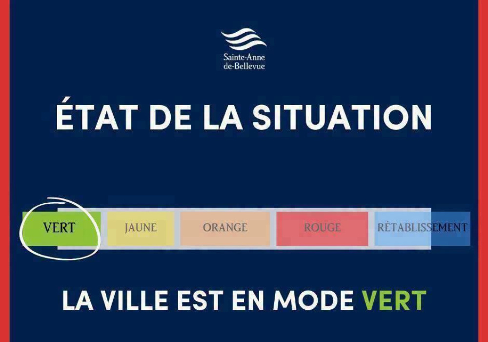 &Eacute;tat de la situation : la Ville revient en mode VERT (27 ao&ucirc;t 2026)