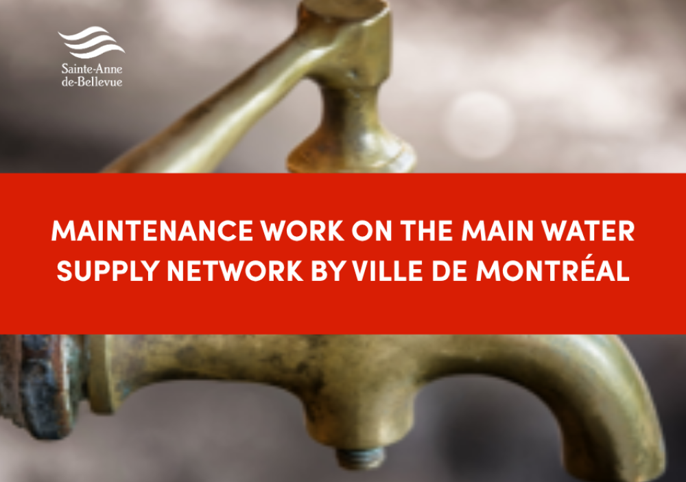 Ville de Montr&eacute;al will continue maintenance work on the main water supply system tomorrow
