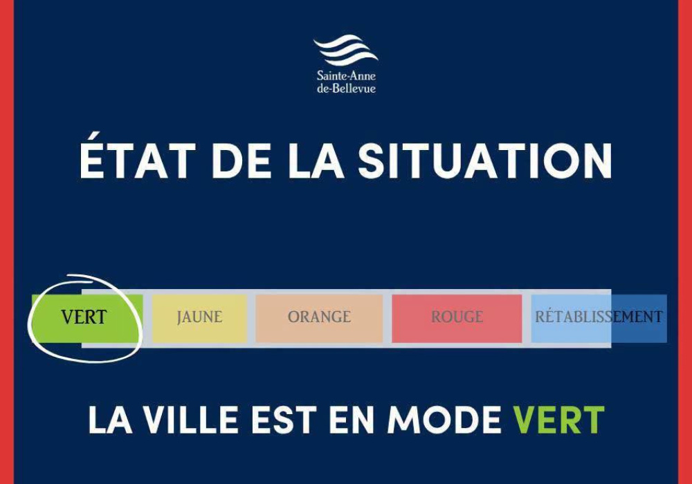 &Eacute;tat de la situation : la Ville revient au mode VERT (3 ao&ucirc;t 2026)