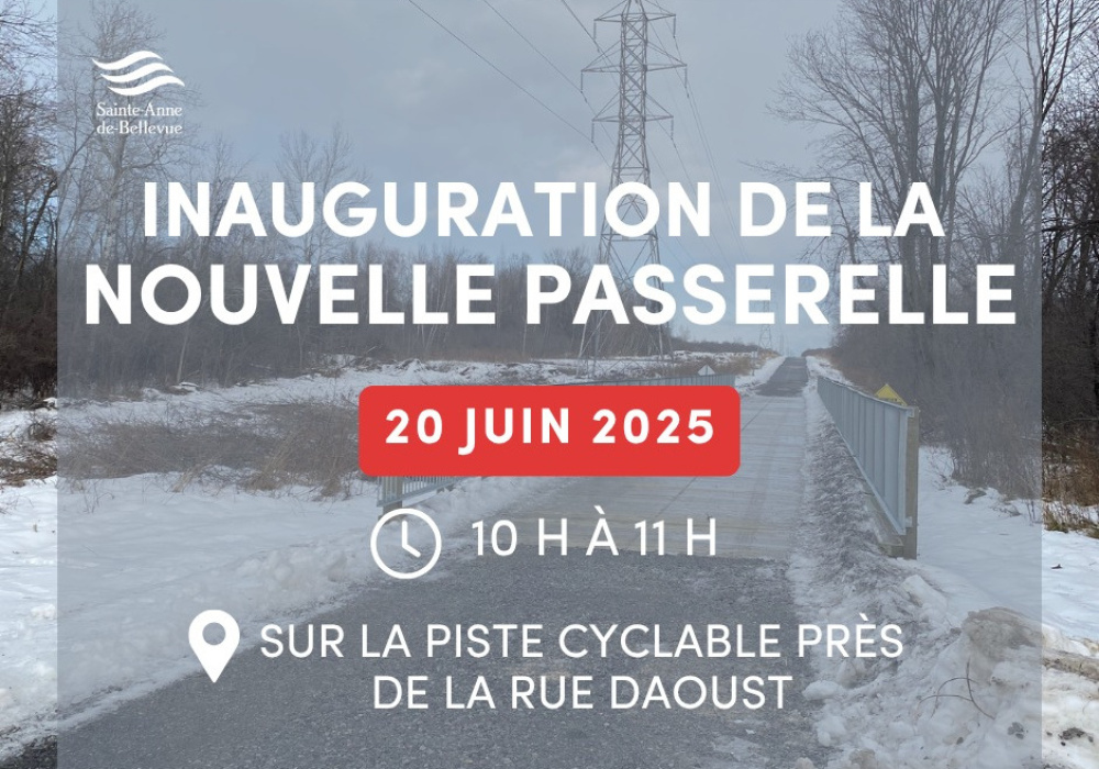 Inauguration officielle de la nouvelle passerelle