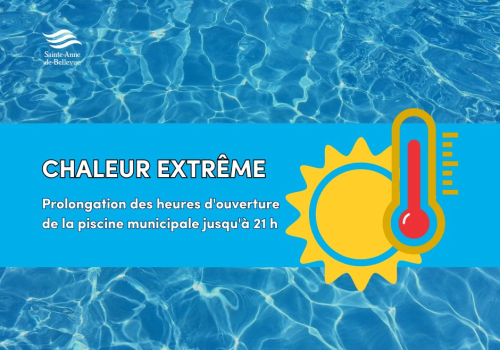 Prolongation des heures d’ouverture de la piscine municipale