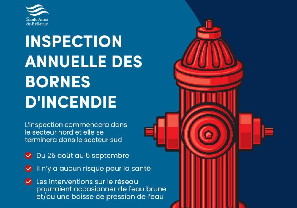 Inspection annuelle des bornes d’incendie
