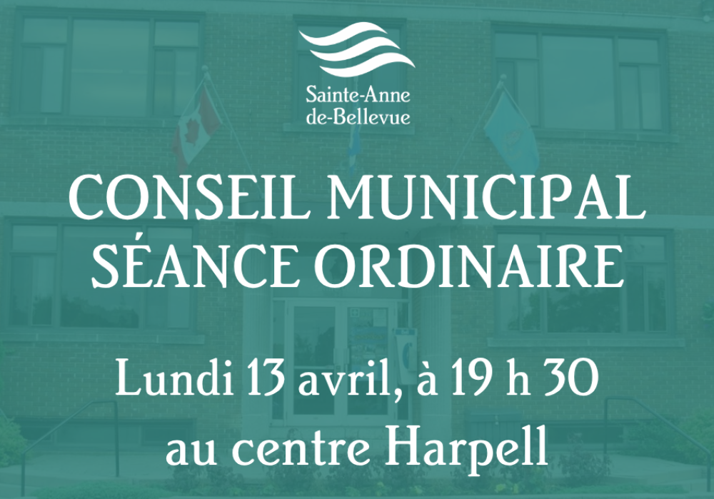 Conseil municipal : s&eacute;ance ordinaire du 13 avril