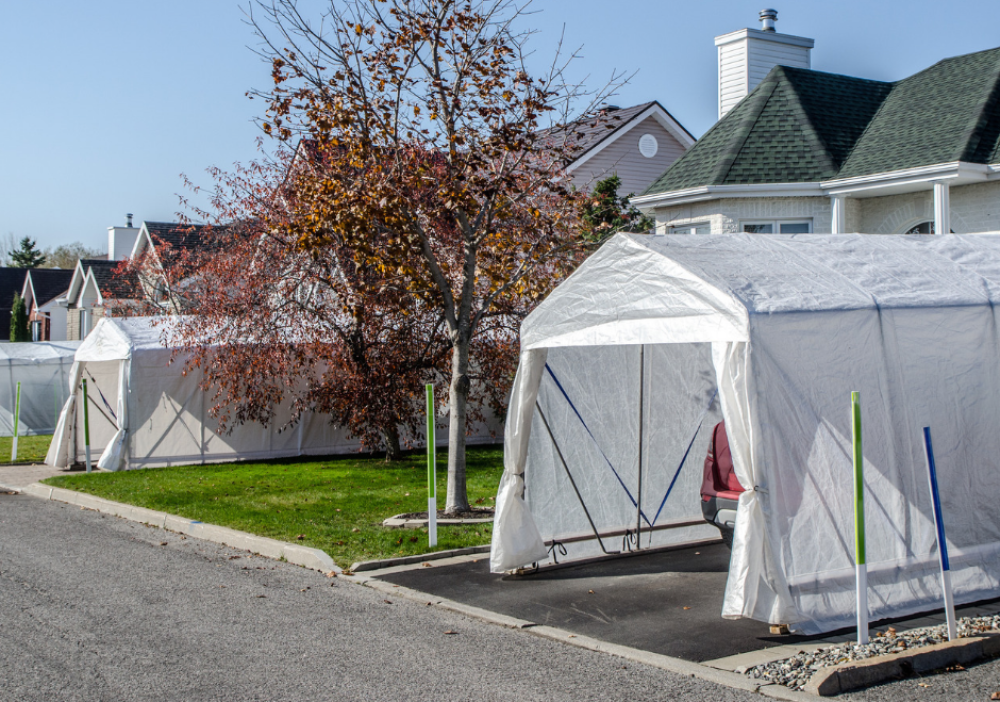 Abris d&rsquo;hiver temporaires