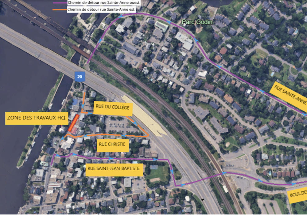 Temporary closure of rue Ste-Anne for electrical work – December 16, 2025