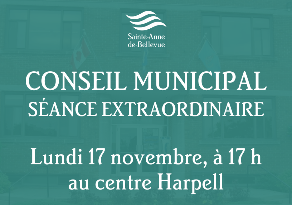 Conseil municipal : séance extraordinaire