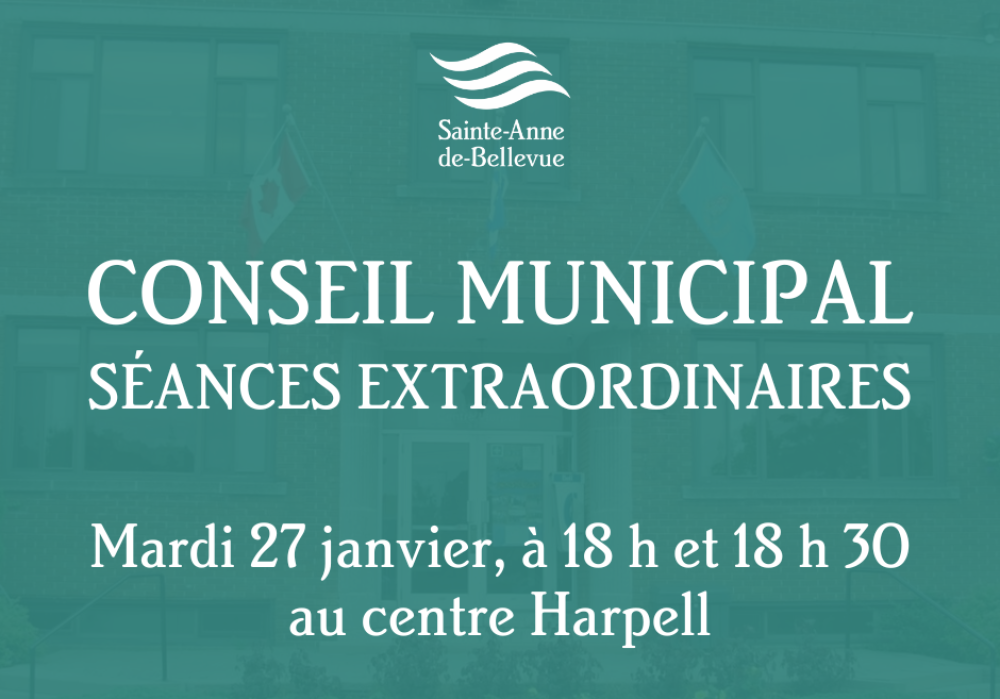 Conseil municipal : s&eacute;ances extraordinaires du 27 janvier