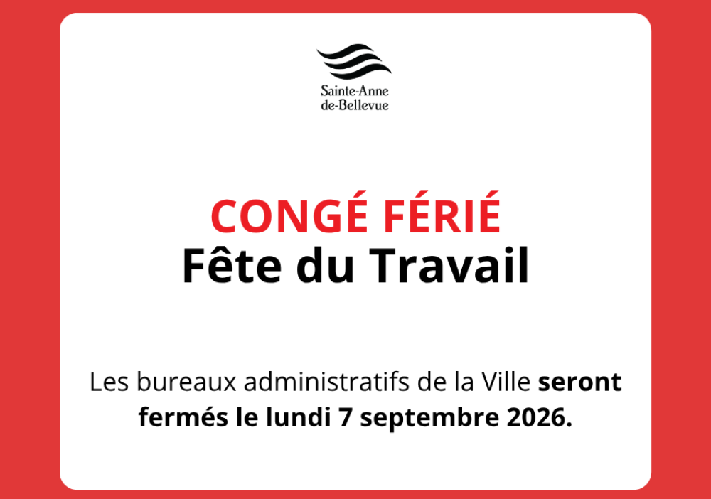 Fermeture des bureaux administratifs de la Ville pour la F&ecirc;te du Travail