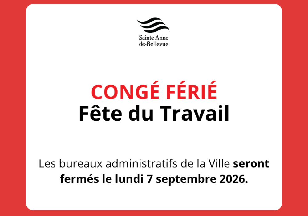 Fermeture des bureaux administratifs de la Ville pour la F&ecirc;te du Travail
