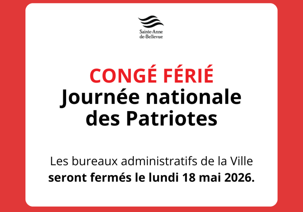Fermeture des bureaux administratifs de la Ville pour la Journ&eacute;e nationale des Patriotes