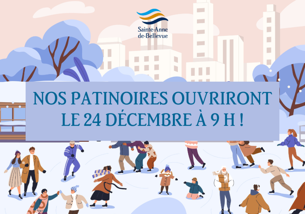 Ouverture des patinoires - Hiver 2025-2026